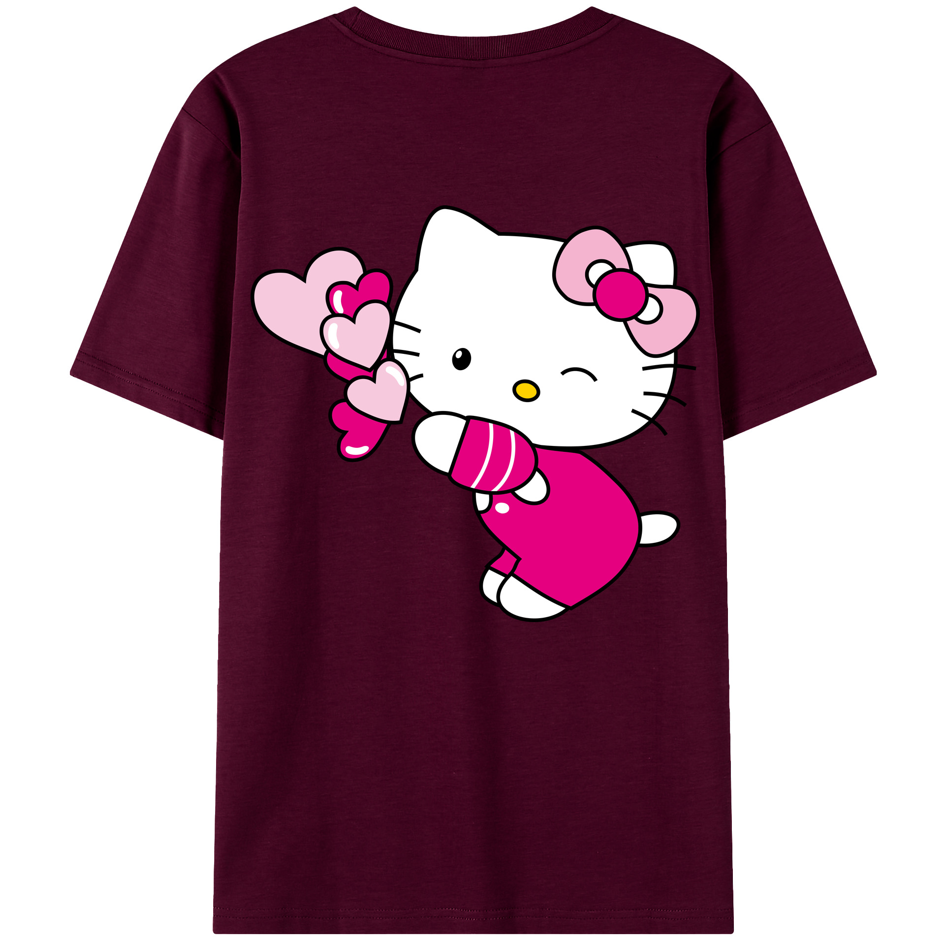 （画像用） Hello Kitty ハローキティ レディース半袖Tシャツ(バックプリント)
